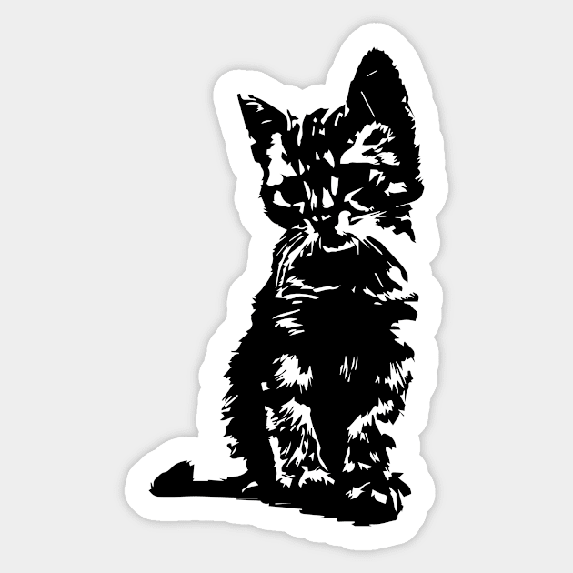 Cat Sticker by melcu